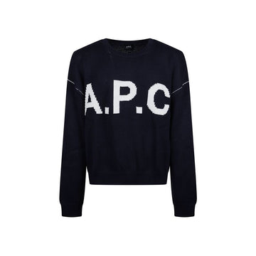 APC ROND Logo Strickpullover Dunkelblau 26SS IAK 159882954 [P]