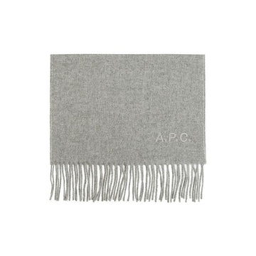 APC Wool Schal mit gesticktem Logo in Grau 159882963 [P]