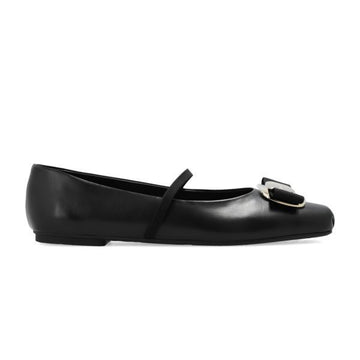 SALVATORE FERRAGAMO ニューバラプレートバレエフラット 145881917 [P]