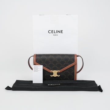 CELINE Triofe Envelope Schulter Crossbody Bag 113322EZH 158643928 [P]