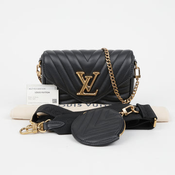 LOUIS VUITTON Neue Welle Multi Pochette Crossbody Tasche Schwarz 158664994 [P]