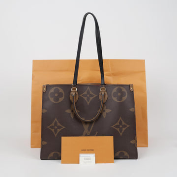 Louis Vuitton OnTheGo GM Monogram Giant Reverse Canvas Tote Bag 158998642 [P]