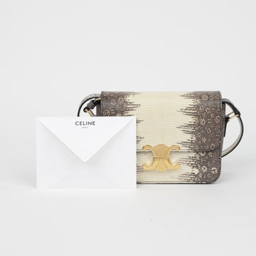 CELINE Lizard Schultertasche Natural 159050712 [P]