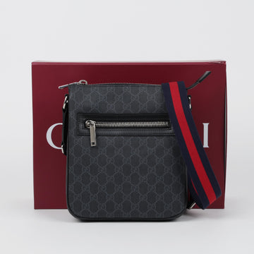 Gucci GG Supreme Canvas Messenger Bag Black 159541727 [P]