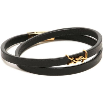 SAINT LAURENT カーフスキン ダブルブレスレット 157047931 [P]