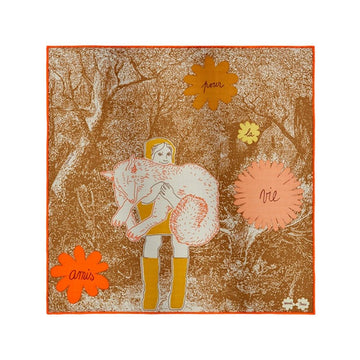 Hermes Amis pour la Vie Scarf 45 159885414 [P]
