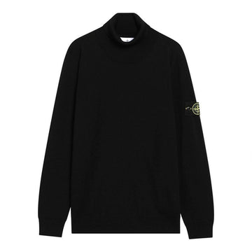 Stone Island Light RWS Pure Wool Turtleneck Knit Sweater Black 5100025 S00C4 V0029 150875546 [P]