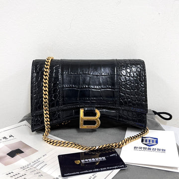 BALENCIAGA Ketten-Crossbody-Tasche Schwarz (656050) 159886111 [P]
