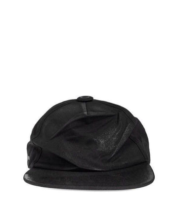 MAISON MARGIELA Schwarze beschichtete Baumwoll-Cap 156799512 [P]