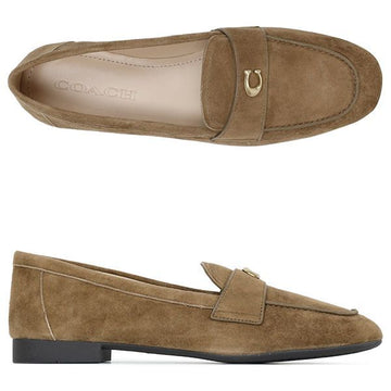 COACH Kokosnuss Skulptierte C Wildleder Loafer CCC82 CG0 159887315 [P]