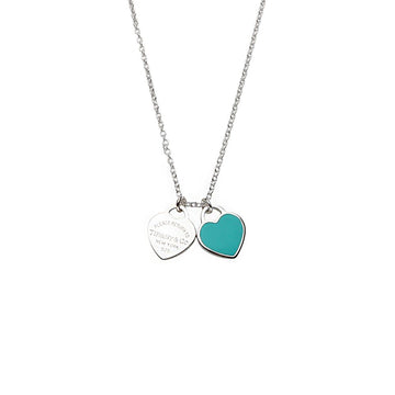 TIFFANY & CO Mini-Pendant-Halskette mit doppeltem Herzanhänger 37659 159887338 [P]