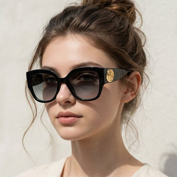 Gucci Sunglasses GG1407S 001 Oversized Square 91437904 [P]