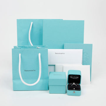 Tiffany & Co Platinum Solitaire Diamond Wedding Ring 159704028 [P]