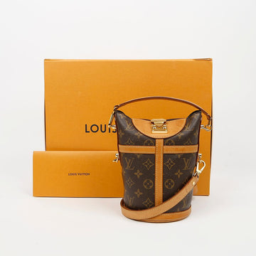 LOUIS VUITTON Duffle Bag Monogram Canvas Bucket Bag Braun 159712711 [P]