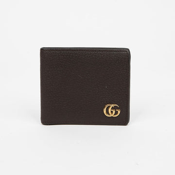 Gucci Dark Brown Leather GG Logo Marmont Wallet 159716341 [P]