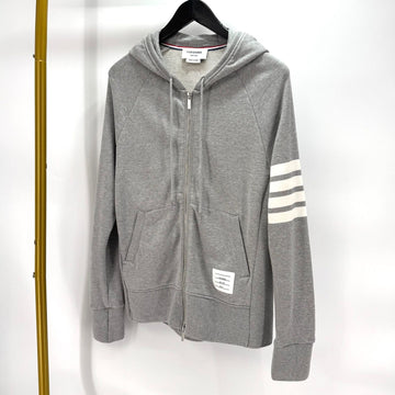 THOM BROWNE Schrägstrich Kapuzenjacke Grau (MJT022H) 159888250 [P]