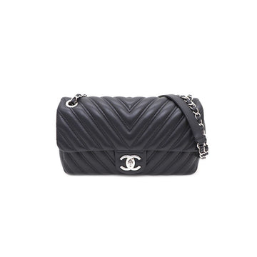 CHANEL Lammleder Chevron Klassische Schulter- und Umhängetasche 56540049 159888979 [P]