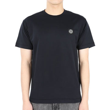 STONE ISLAND Stone Herren Chest Logo Patch Kurzarm T-Shirt (Navy) 101524113 A0020 54751416 [P]