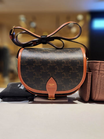 CELINE Trio-Pe Folklore Medium Crossbody Bag 191502BZJ 159890027 [P]
