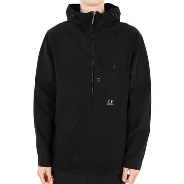 CP COMPANY Herrliche Kapuzenjacke mit gesticktem Logo und Taschen (Schwarz) 15CMSH164A 002824G 999 56541933 [P]