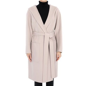MAXMARA Wollmantel mit Gürtel PRISCILLA (Dunkelrosa) 2419011071600 700 064 71394600 [P]
