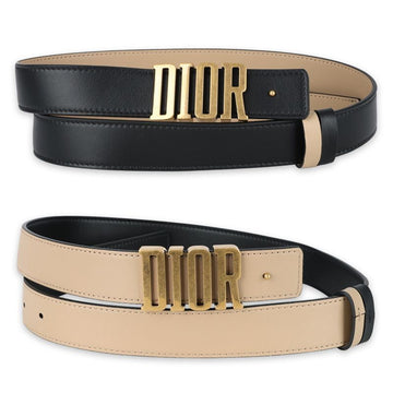 DIOR D-Fence リバーシブル ベルト(ブラック/ベージュ) B0336CVWV 220 72417406 [P]