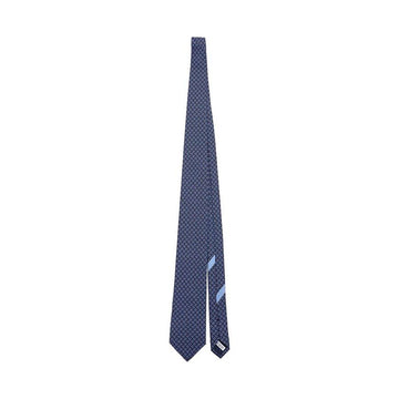 SALVATORE FERRAGAMO Tetris Print Tie 35 0950 F NAVY 0768562 SS26 159897467 [P]