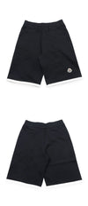 Moncler Logo Patch Straight Cotton Shorts 151761338 [P]
