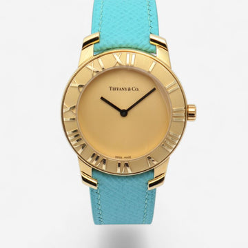 Tiffany & Co Iconic Atlas 37mm 18K Solid Gold Unisex Quartz Watch 2004 159913201 [P]
