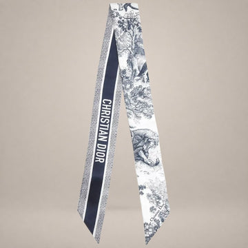 Dior Toile de Jouy Sauvage Scarf Navy Blue 127227031 [P]
