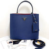 PRADA Saffiano Panier Bucket Bag Schultertasche Blau 159931370 [P]