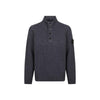 STONE ISLAND 26FW Wappen Patch Halbreissverschluss Strickpullover Hellgrau L2S155100040 S00A3 V0M62 159120105 [P]