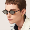 Miu Miu Sunglasses SMU04Z VAU 07F Mirrored Leopard Round Acetate 93890315 [P]