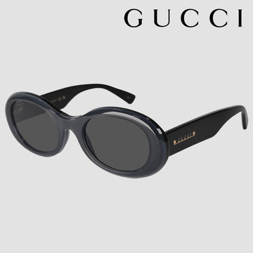 GUCCI Damen Oval Logo Sonnenbrille GG1587S 001 Schwarz 140720240 [P]