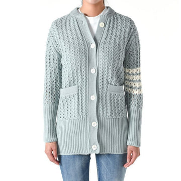 THOM BROWNE Schräg gepunkteter langer Cardigan Mint FKC458A Y1018 450 146358079 [P]