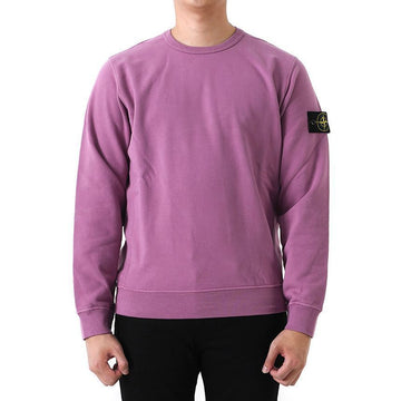 STONE ISLAND Gekämmte Baumwoll-Fleece Sweatshirt Rose 811562420 V0086 146231876 [P]