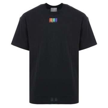 VETEMENTS レインボーバーコード ブラック 半袖Tシャツ 32928729 [P]