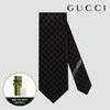 Gucci Silk Tie GG Pattern Black 127647714 [P]