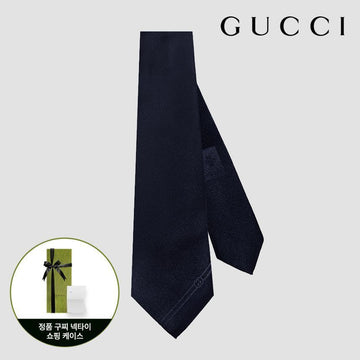 Gucci Interlocking Men's Tie Dark Navy 707260 4EAAU 4000 127476225 [P]