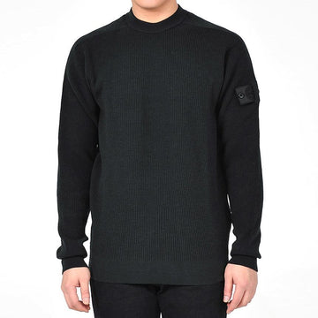 Stone Island Shadow Project Pullover Ribbed Knit Dark Green V1065 7519505A1 146234222 [P]