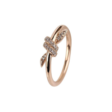 TIFFANY & CO ローズゴールド ダイヤノートリング 13号 37636 160060353 [P]