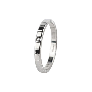 Chopard White Gold Mini Ice Cube Ring with 1 Diamond Size 59 (Certification) 37661 160060411 [P]
