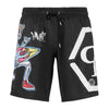 PHILIPP PLEIN Hawaii Logo Druck Badehose Schwarz 154659997 [P]