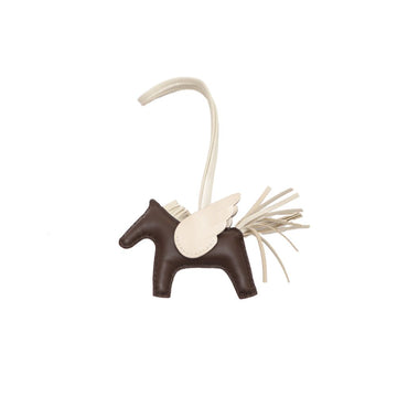 Hermes Chocolate / Crepe Pegasus Rodeo PM Wing Bag Charm 23619222 160067588 [P]