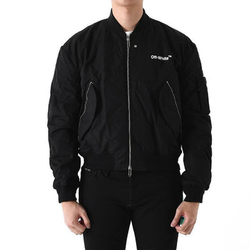 Off White Back Diag Printing Bomber Jacket 1001 147685331 [P]