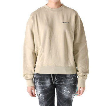 OFF WHITE カラバジオ アロー ロゴ スウェットシャツ ベージュ OMBA058S22FLE002 1710 147691444 [P]