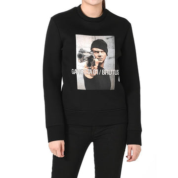 Neil Barrett Gangster Brutus Neoprene Sweatshirt Black PBJS448D L511S 1414 151772425 [P]