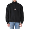 MSGM Halsnaht-Patch Halber Reißverschluss Sweatshirt Schwarz 3340MM77 227799 99 151808883 [P]