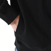 MSGM Halsnaht-Patch Halber Reißverschluss Sweatshirt Schwarz 3340MM77 227799 99 151808883 [P]