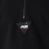 MSGM Halsnaht-Patch Halber Reißverschluss Sweatshirt Schwarz 3340MM77 227799 99 151808883 [P]